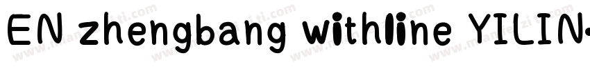 EN zhengbang withline YILIN字体转换